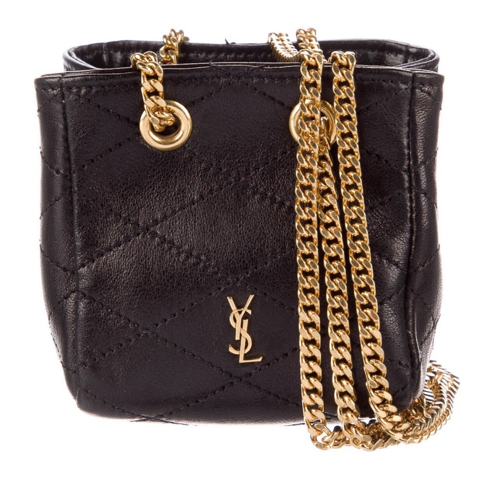 Yves Saint Laurent YSL Black Quilted Chain Bag - Picture 9 of 10